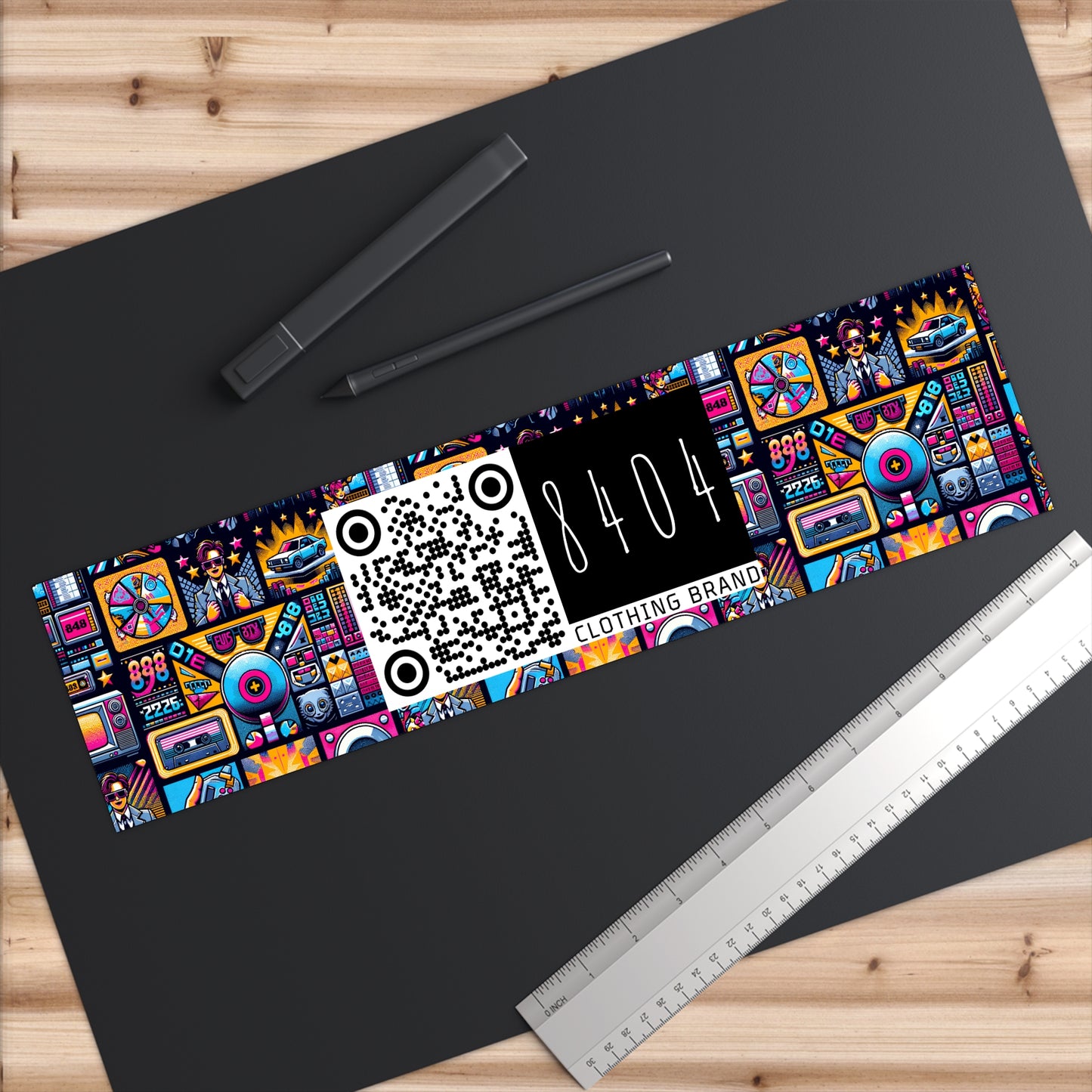 Digital Pop Culture Mashup Maximalist Pop Bumper Sticker - 8404 Design-52