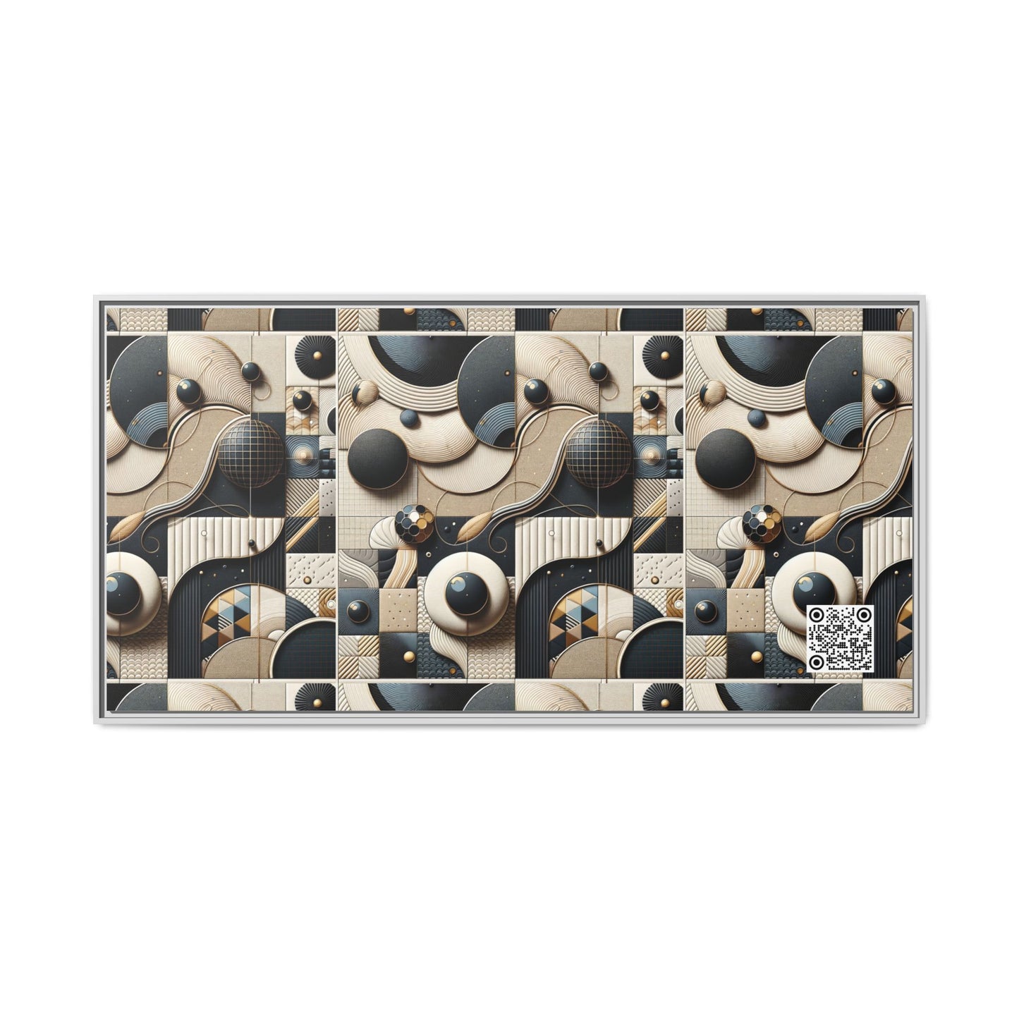 Tech-forward Luxe Streetwear Tech Luxe Fusion Matte Canvas, Framed (multi-color) - 8404 Design-71 B