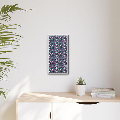 Digital Rebellion Youthful Streetwear with a Rebellious Digital Twist Matte Canvas, Framed (multi-color) - 8404 Design-71 B