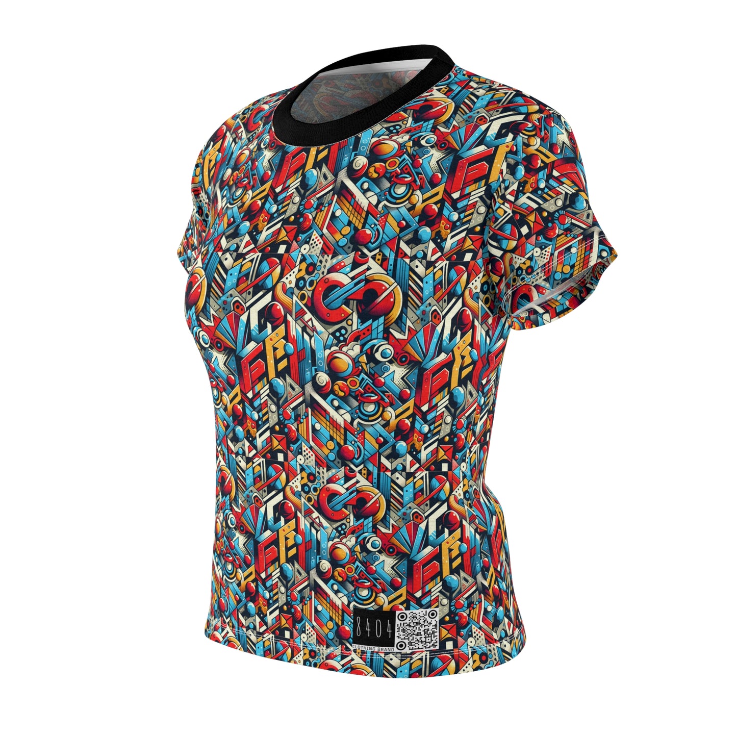 Neo-Traditional Street Art Modern Street Art Fusion Women's Cut & Sew Tee - 8404 Design-67