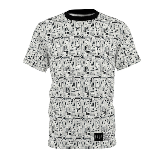 Digital Minimalism Minimalist Tech Unisex Cut & Sew Tee - 8404 Design-53