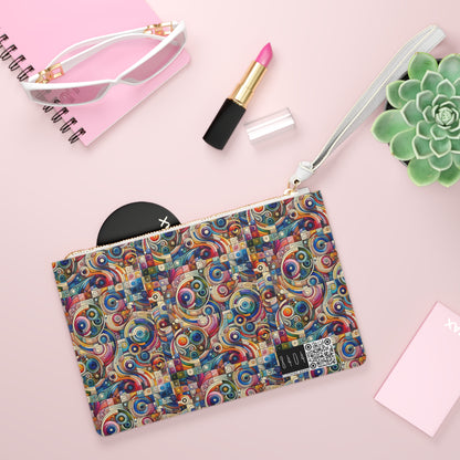 Digital Artistic Expression Artistic Streetwear Clutch Bag - 8404 Design-49