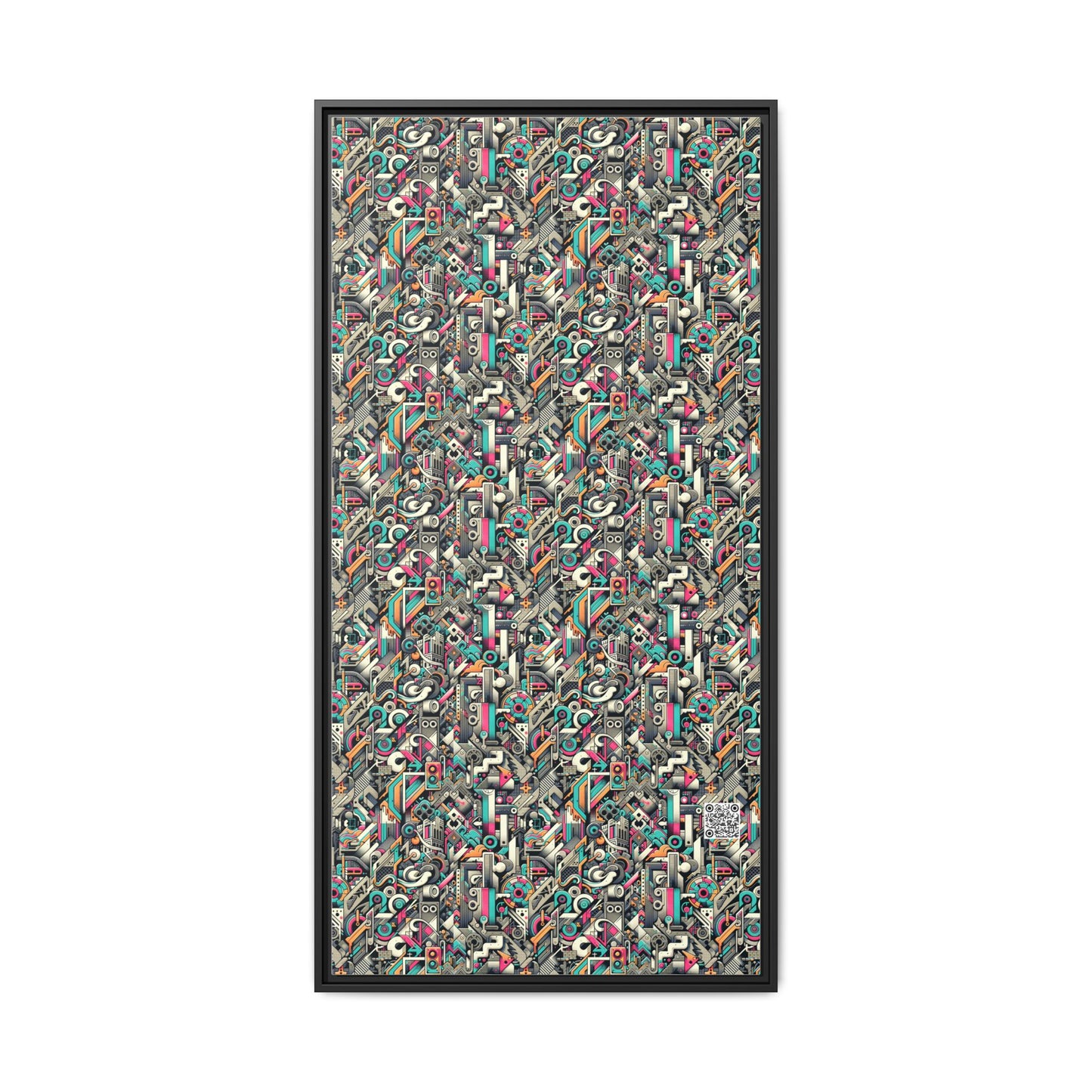 Digital Street Art Urban Street Style Matte Canvas, Framed (multi-color) - 8404 Design-74 B