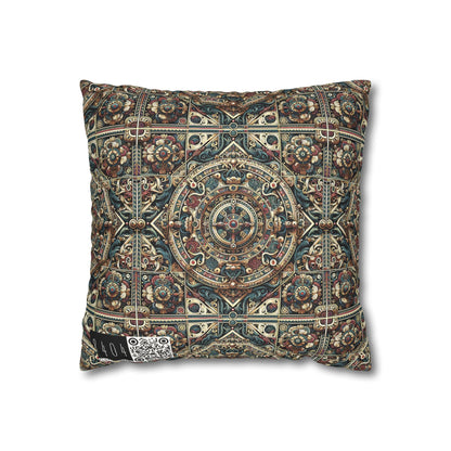 Urban Renaissance Historical Fusion With Street Edge Faux Suede Square Pillowcase - 8404 Design-57