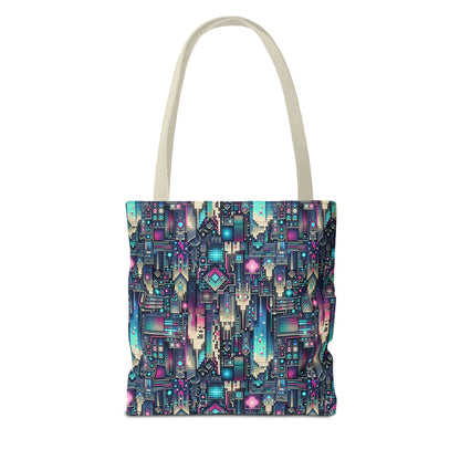 Digital Renaissance Tech-Forward Maximalism Tote Bag - 8404 Design-56