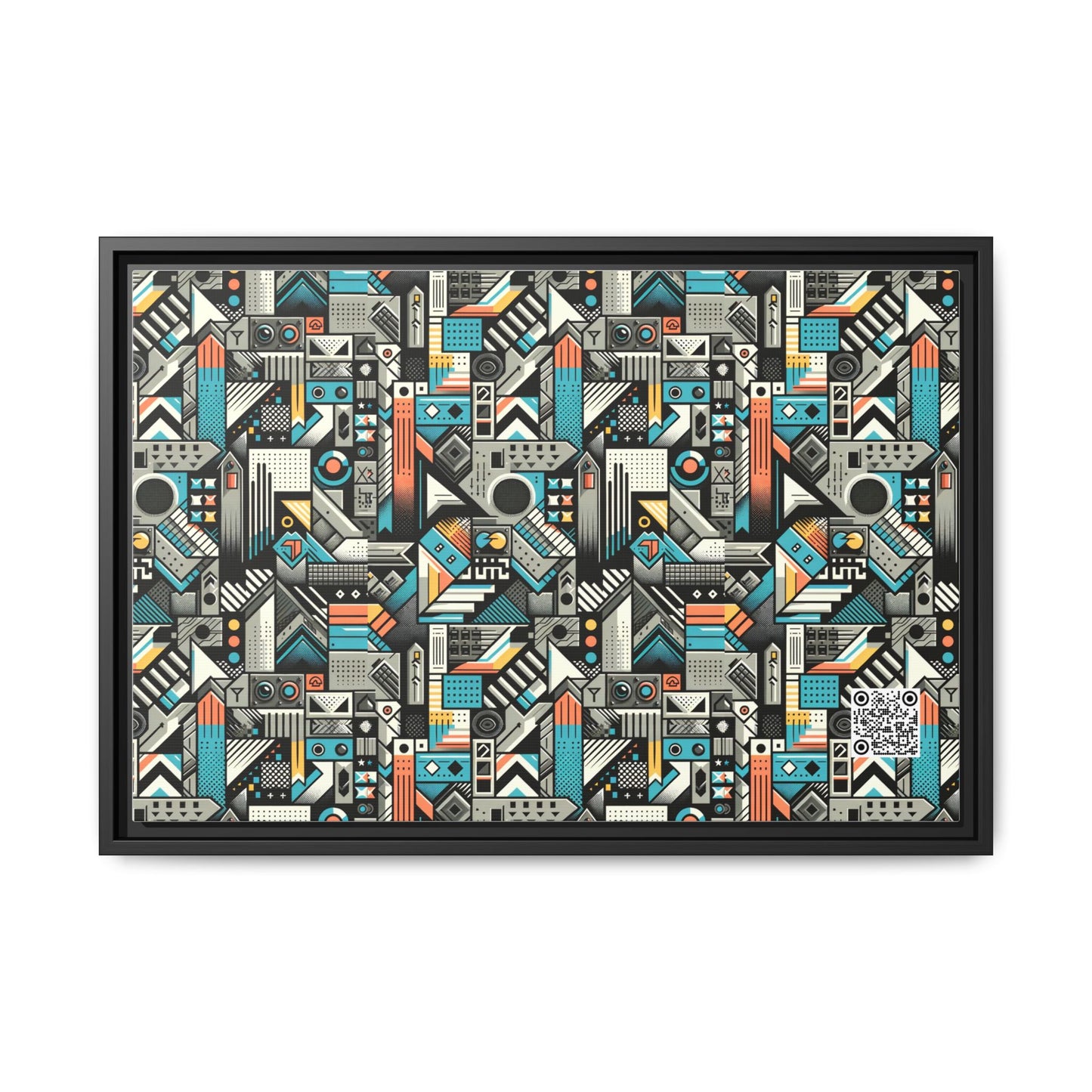 Digital Street Art Urban Street Style Matte Canvas, Framed (multi-color) - 8404 Design-81 B