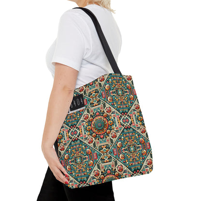Cultural Fusion Tech Blend of Cultural Heritage With Tech-Inspired Elements Tote Bag - 8404 Design-74