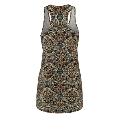Urban Renaissance Historical Fusion With Street Edge Women's Cut & Sew Racerback Dress - 8404 Design-59