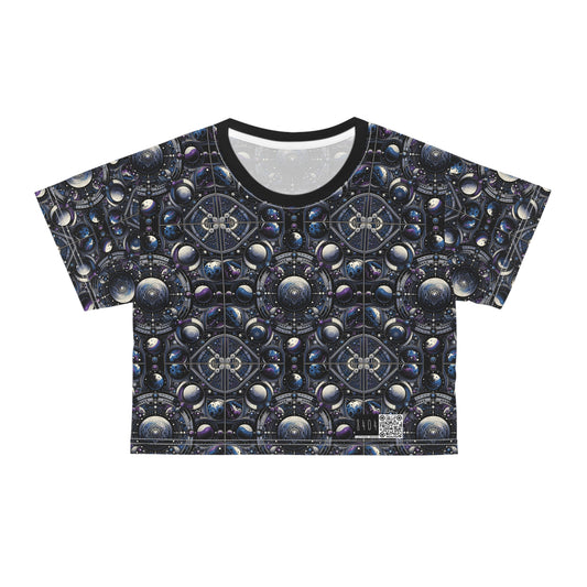Tech Astronaut Tech-Forward Streetwear Meets Space Exploration Crop Tee - 8404 Design-46