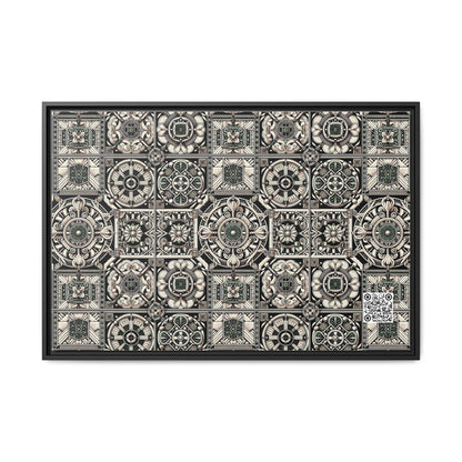Cyber Garden Party Tech Garden Extravaganza Matte Canvas, Framed (multi-Color) - 8404 Design-45 A