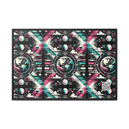 Digital Artistry Digital-native Streetwear Matte Canvas, Framed (multi-color) - 8404 Design-62 A