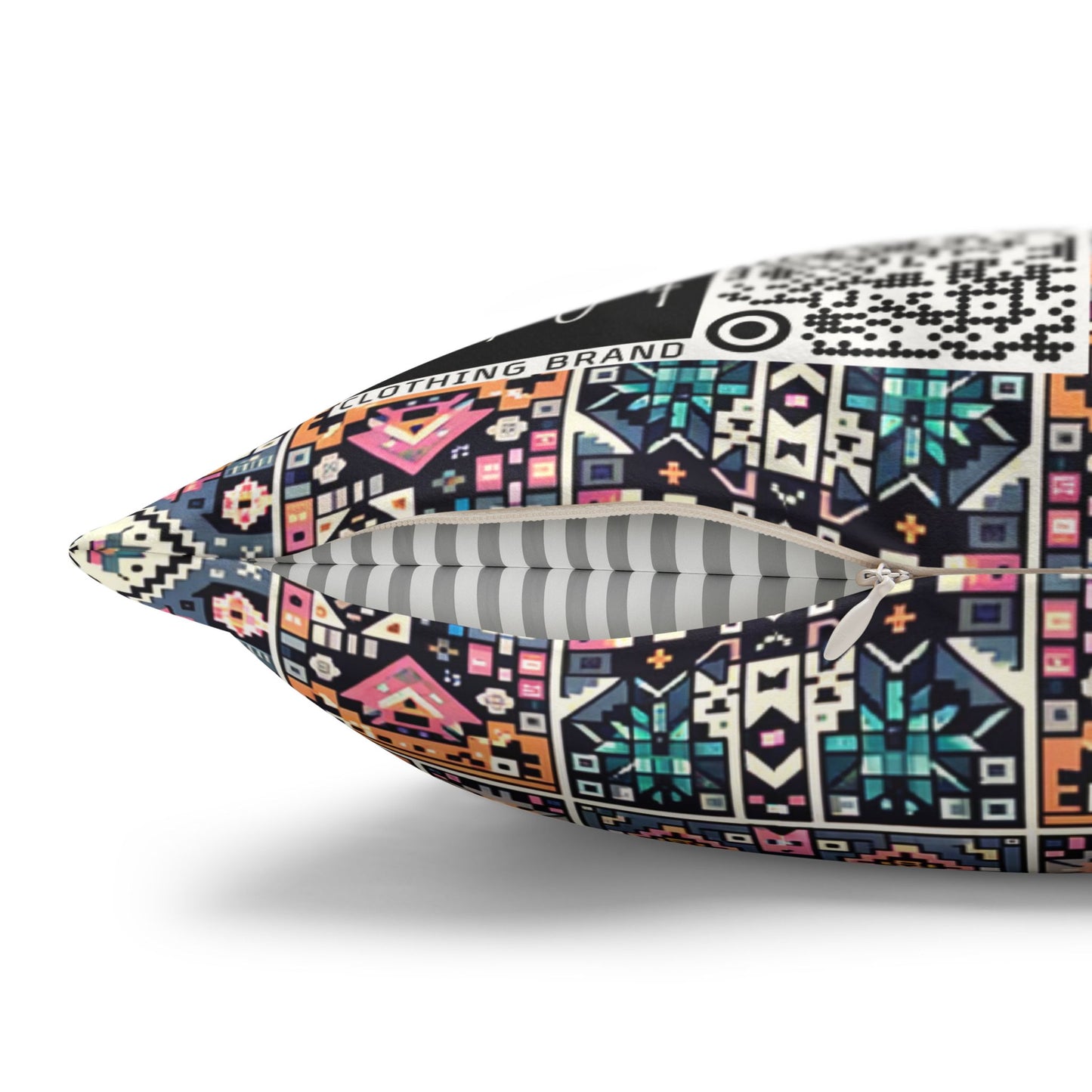 Faux Suede Square Pillowcase - 8404 Design-02