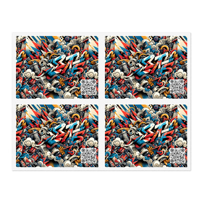 Neo-Traditional Street Art Modern Street Art Fusion Sticker Sheets - 8404 Design-52