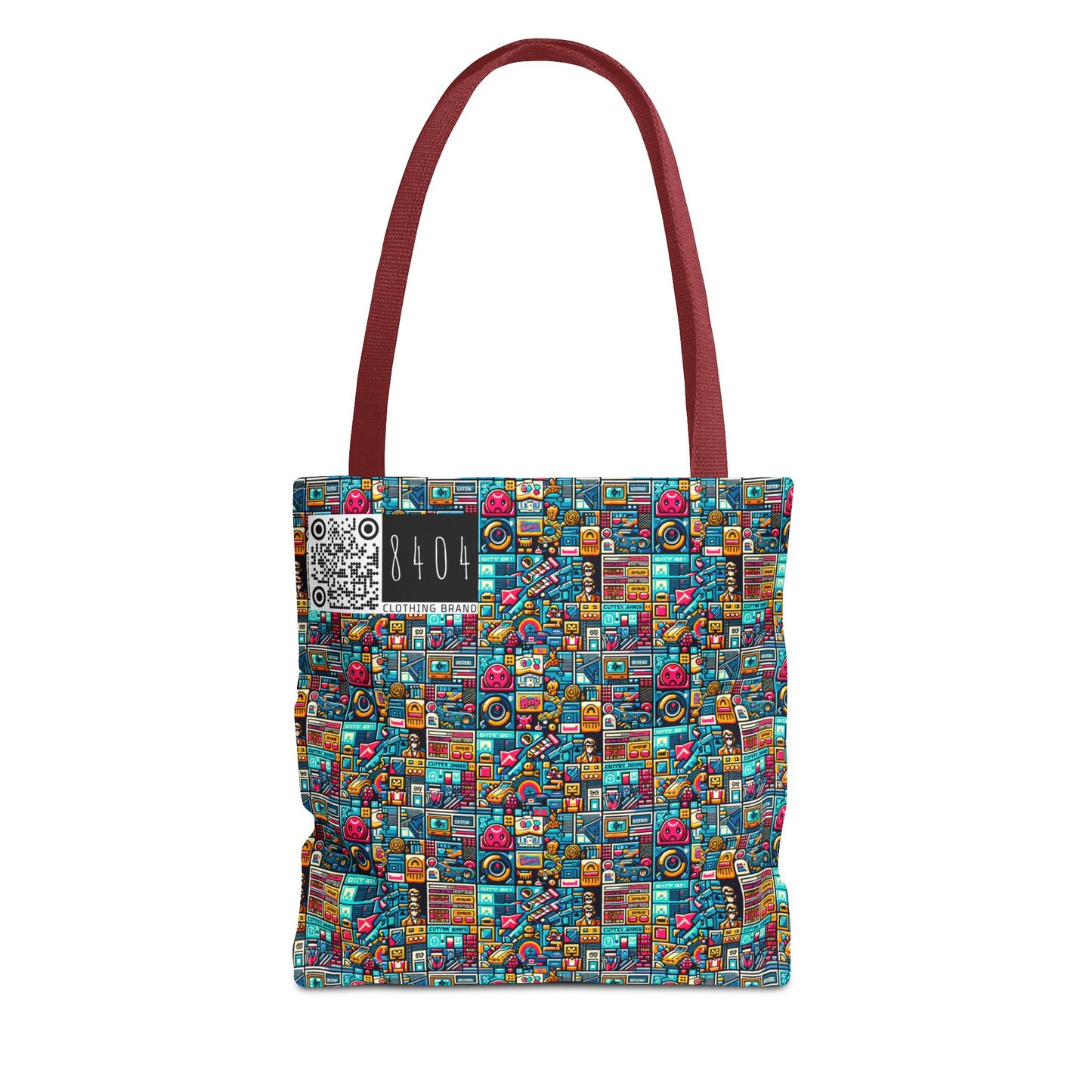 Digital Pop Culture Mashup Maximalist Pop Tote Bag - 8404 Design-47