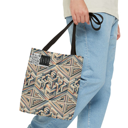 Tech Illusion Graphics Futuristic Artistry Tote Bag - 8404 Design-52