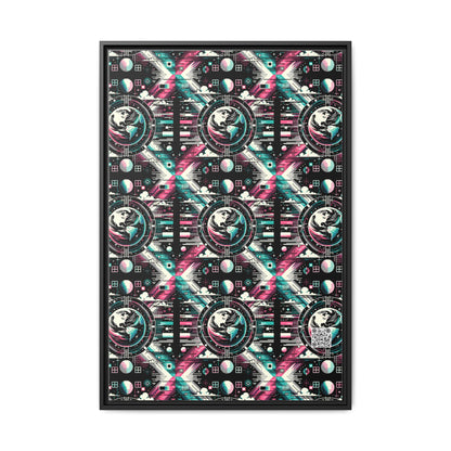 Digital Artistry Digital-native Streetwear Matte Canvas, Framed (multi-color) - 8404 Design-62 A
