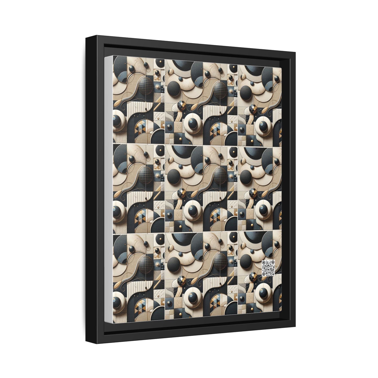 Tech-forward Luxe Streetwear Tech Luxe Fusion Matte Canvas, Framed (multi-color) - 8404 Design-71 A