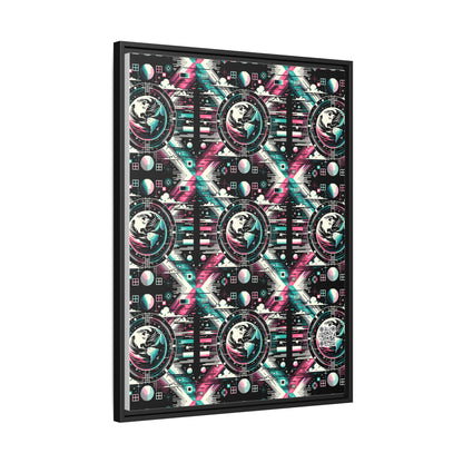Digital Artistry Digital-native Streetwear Matte Canvas, Framed (multi-color) - 8404 Design-62 A