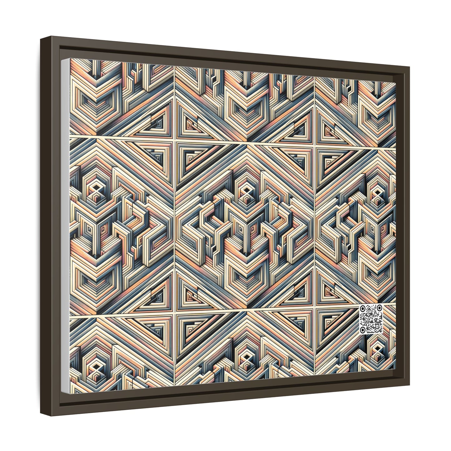 Tech Illusion Graphics Futuristic Artistry Matte Canvas, Framed (multi-color) - 8404 Design-52 A