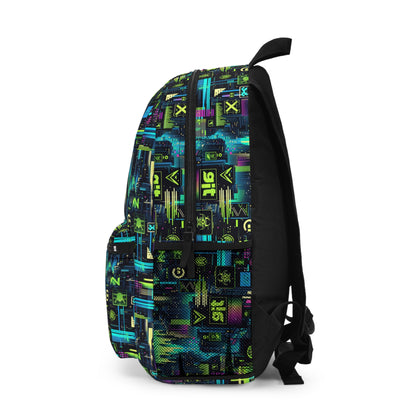 Digital Dystopia Tech Noir Backpack - 8404 Design-55