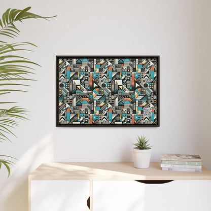 Digital Street Art Urban Street Style Matte Canvas, Framed (multi-color) - 8404 Design-81 A