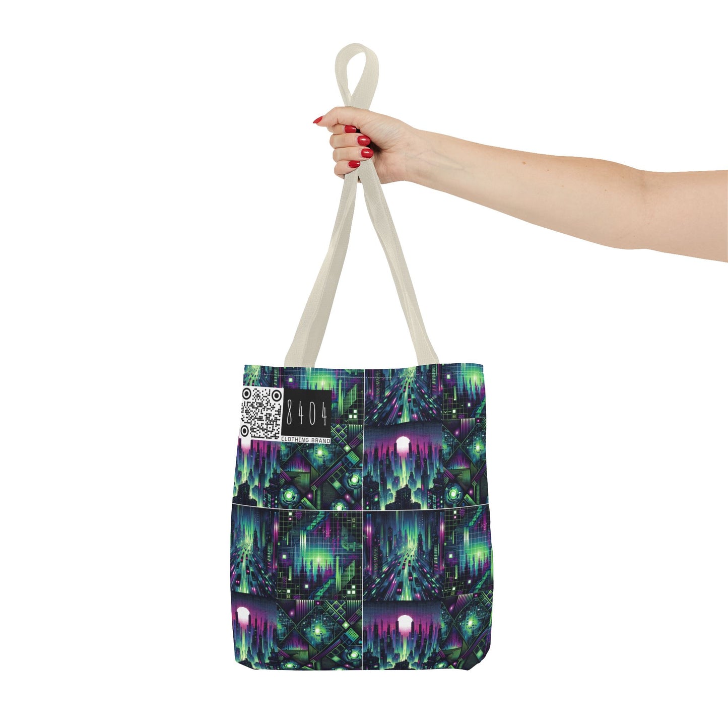Tech Noir Aesthetics Tech-Forward Urban Dystopia Tote Bag - 8404 Design-54