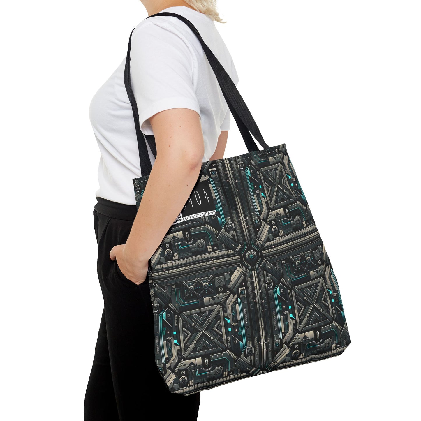 Tech Noir Futuristic Tech Aesthetic with a Dark Twist Tote Bag - 8404 Design-59