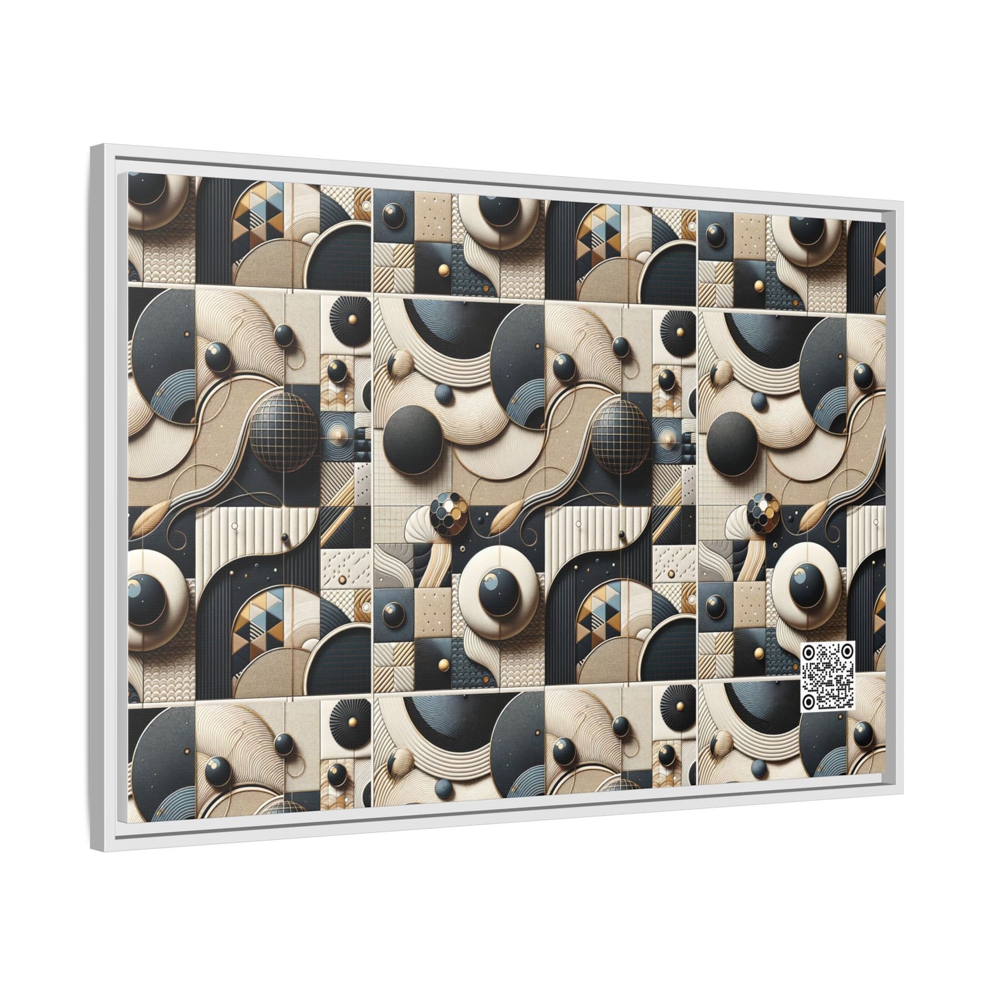 Tech-forward Luxe Streetwear Tech Luxe Fusion Matte Canvas, Framed (multi-color) - 8404 Design-71 A