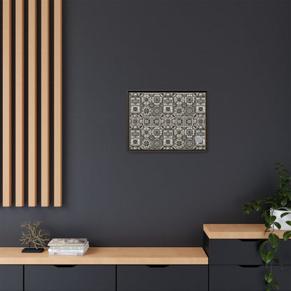 Cyber Garden Party Tech Garden Extravaganza Matte Canvas, Framed (multi-Color) - 8404 Design-45 A