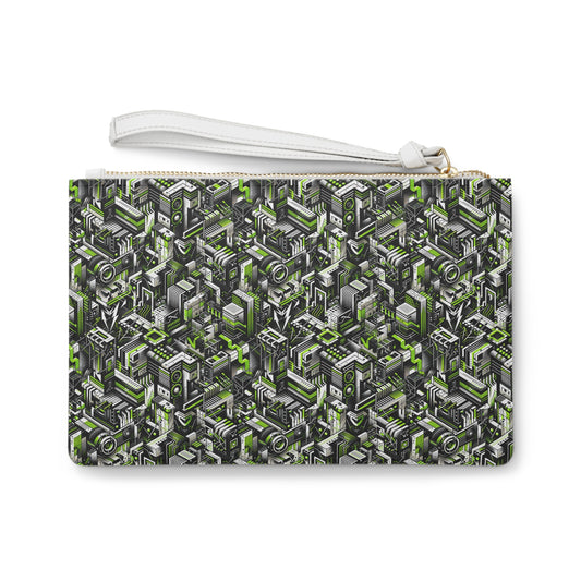 Graffiti Tech Fusion Bold Streetwear Fusion Clutch Bag - 8404 Design-53
