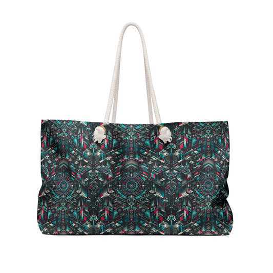 Digital Rebellion Tech-Inspired Streetwear Weekender Bag - 8404 Design-54