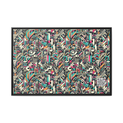 Digital Street Art Urban Street Style Matte Canvas, Framed (multi-color) - 8404 Design-74 A