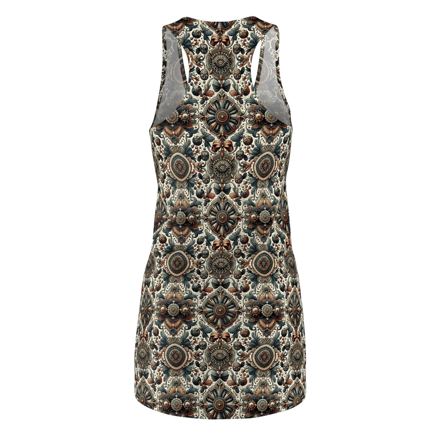 Neo-Dandyism Modern Dandy Streetwear Women's Cut & Sew Racerback Dress - 8404 Design-51