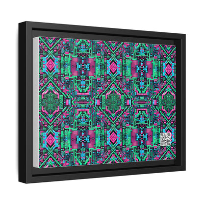 Digital Glitch Vibes Tech-Inspired Streetwear Matte Canvas, Framed (multi-Color) - 8404 Design-71 A