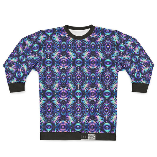 Iridescent Tech Fusion Tech-Forward Streetwear Sweatshirt - 8404 Design-62