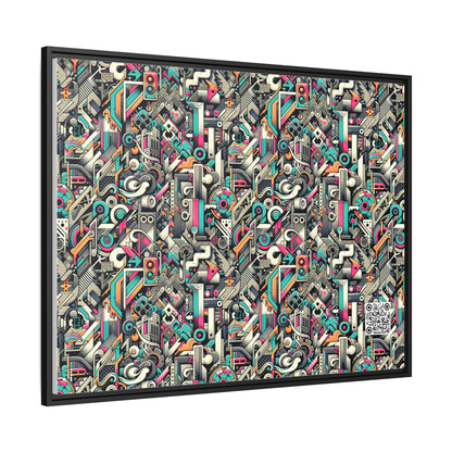 Digital Street Art Urban Street Style Matte Canvas, Framed (multi-color) - 8404 Design-74 A