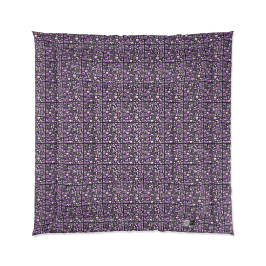 Digital Nostalgia Remix Modern Vintage Fusion Comforter - 8404 Design-54