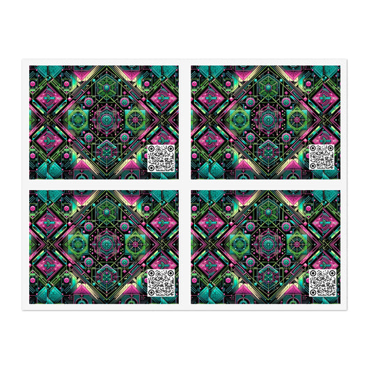Tech-Infused Graphics Tech-Forward Streetwear Sticker Sheets - 8404 Design-45