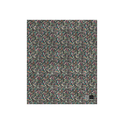 Digital Street Art Urban Street Style Crushed Velvet Blanket - 8404 Design-74