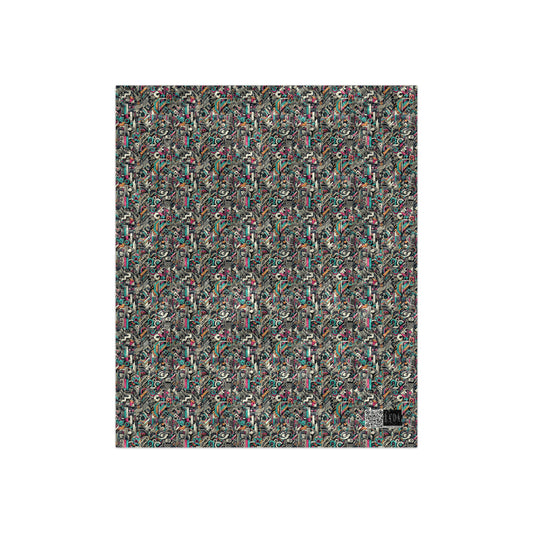 Digital Street Art Urban Street Style Crushed Velvet Blanket - 8404 Design-74