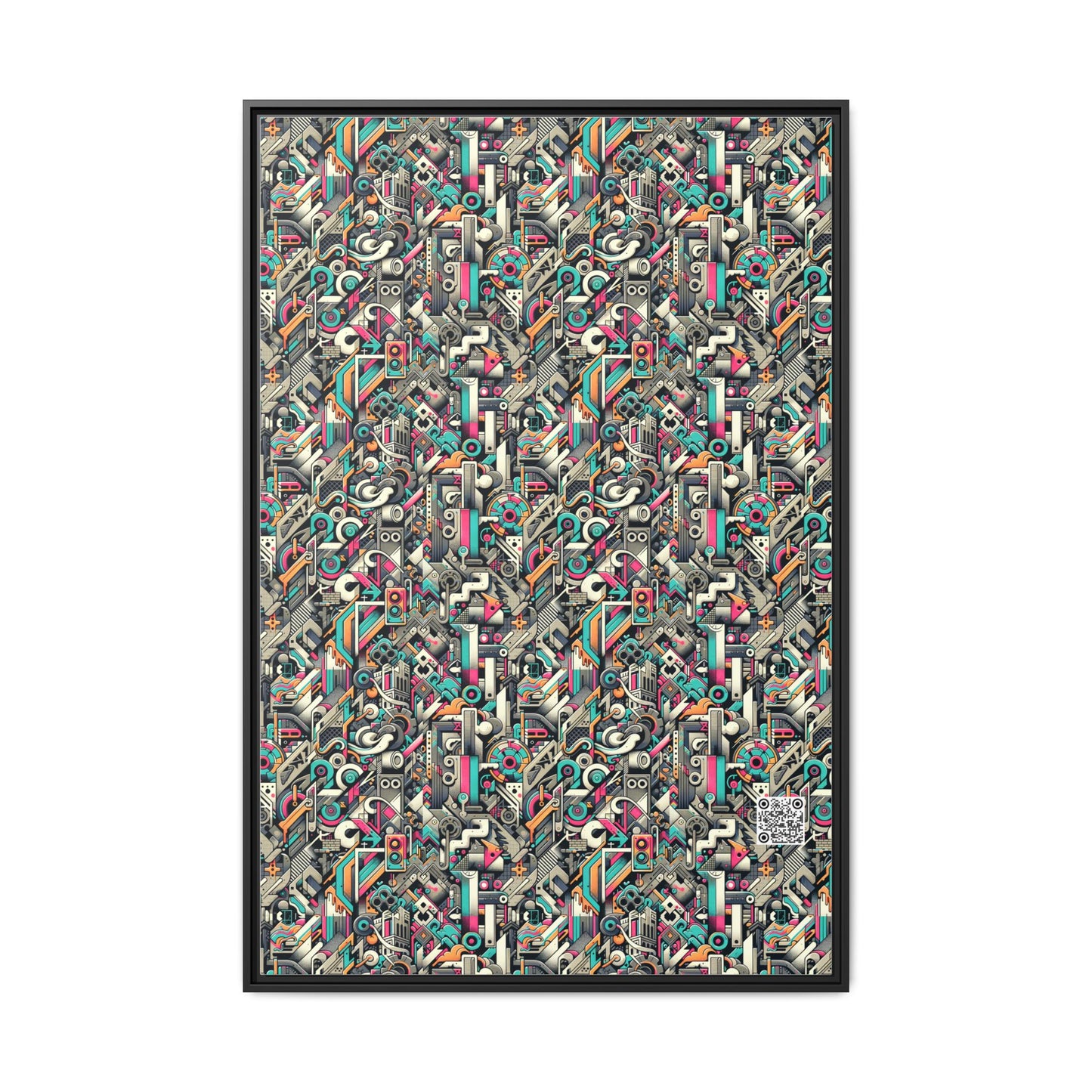 Digital Street Art Urban Street Style Matte Canvas, Framed (multi-color) - 8404 Design-74 A