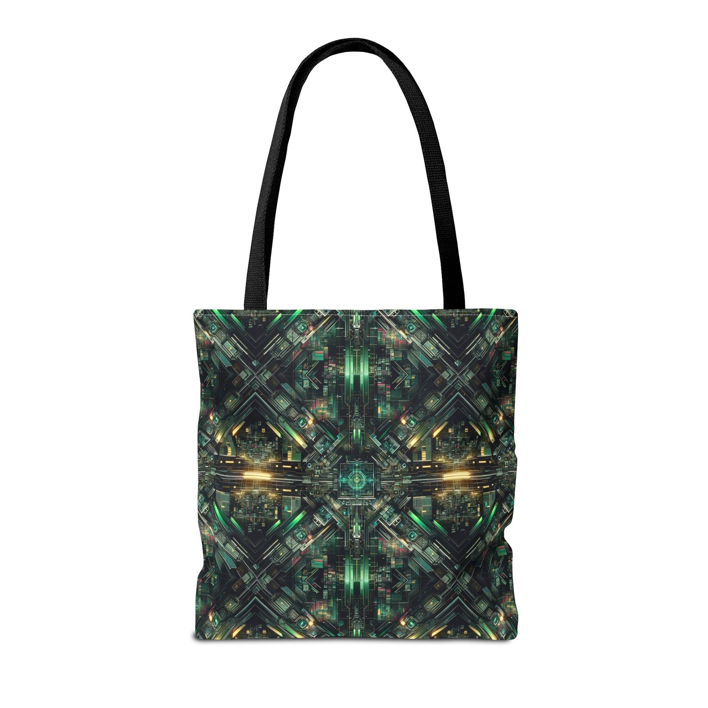 Tech Noir Graphics Tech-Inspired Streetwear Tote Bag - 8404 Design-56