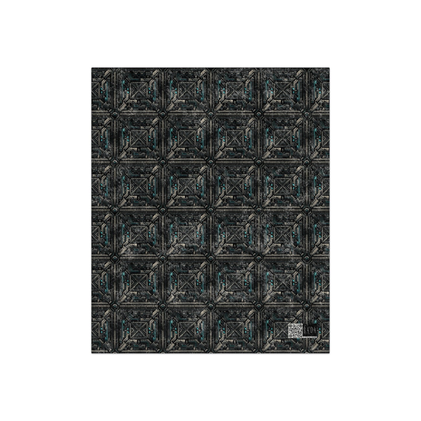 Tech Noir Futuristic Tech Aesthetic with a Dark Twist Crushed Velvet Blanket - 8404 Design-59