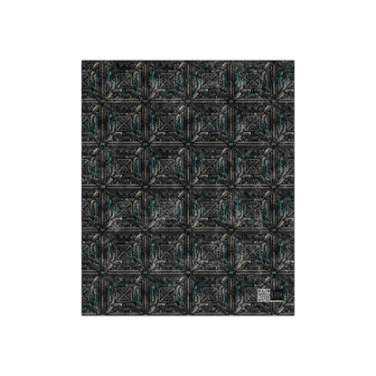 Tech Noir Futuristic Tech Aesthetic with a Dark Twist Crushed Velvet Blanket - 8404 Design-59
