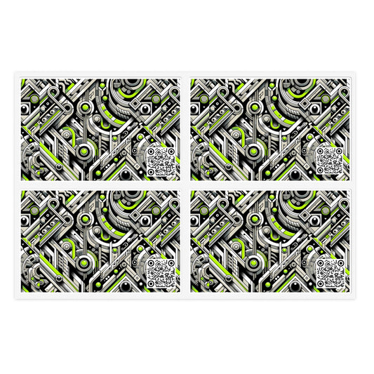 Elevated Sporty Tech Tech-Forward Streetwear Sticker Sheets - 8404 Design-53