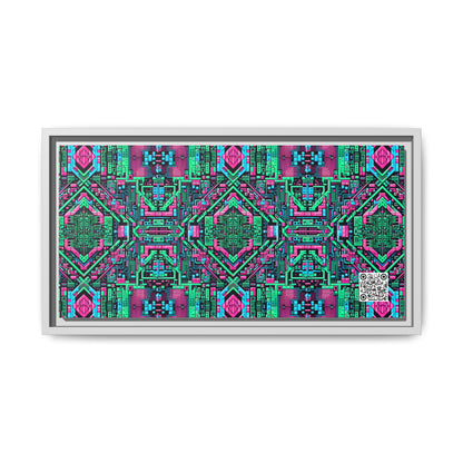 Digital Glitch Vibes Tech-Inspired Streetwear Matte Canvas, Framed (multi-Color) - 8404 Design-71 B