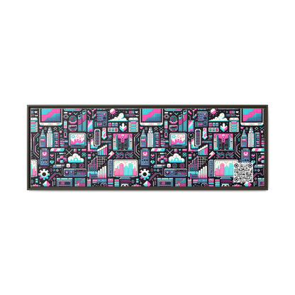 Digital Rebellion Youthful Streetwear with a Rebellious Digital Twist Matte Canvas, Framed (multi-color) - 8404 Design-71 B