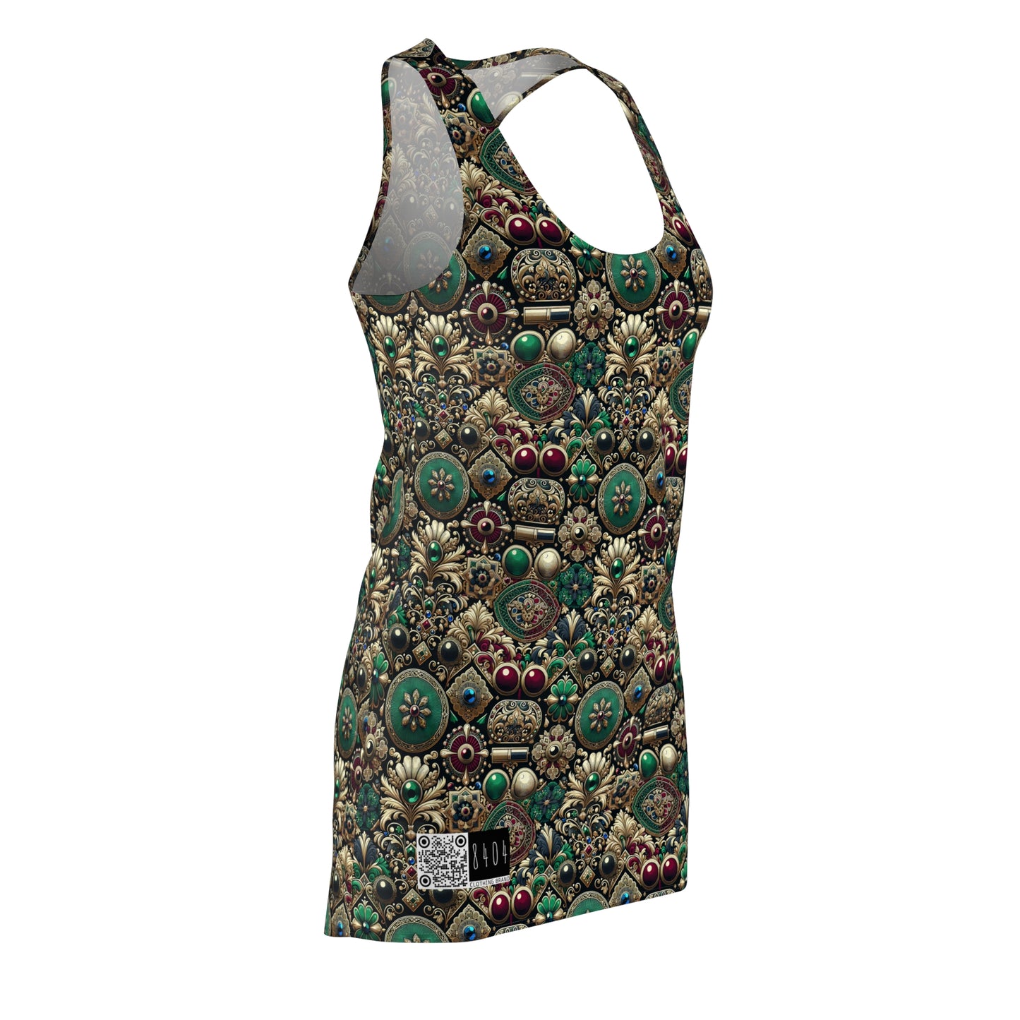 Neo-Dandyism Modern Dandy Streetwear Women's Cut & Sew Racerback Dress - 8404 Design-54