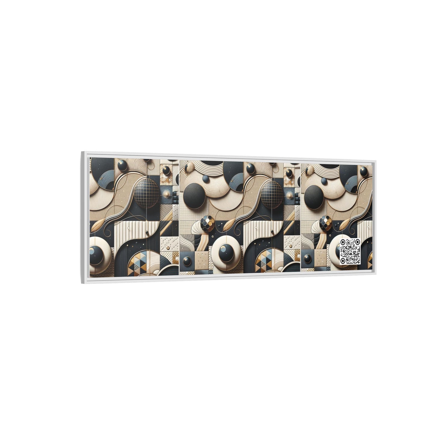 Tech-forward Luxe Streetwear Tech Luxe Fusion Matte Canvas, Framed (multi-color) - 8404 Design-71 B