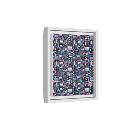 Digital Rebellion Youthful Streetwear with a Rebellious Digital Twist Matte Canvas, Framed (multi-color) - 8404 Design-71 B